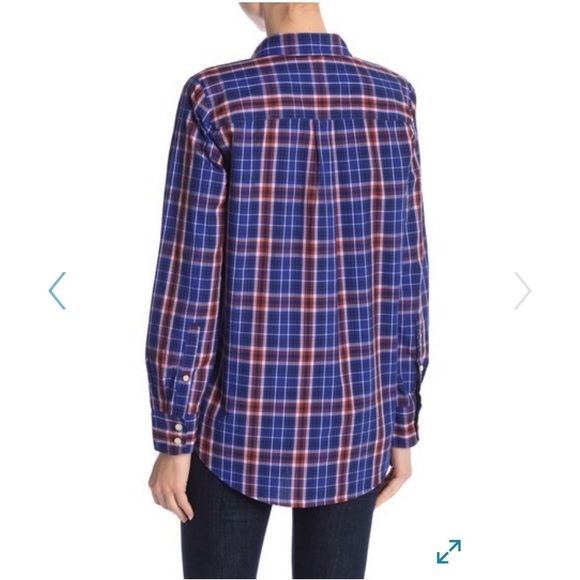 J.Crew plaid flannel button down shirt - Picture 2 of 4